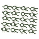 Merishopp Plant Support Clips Flower And Vine Clips For Climbing Plants Cucumber Roses Green 20 Pieces