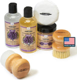 CLARK'S Cutting Board Care Kit - Includes Mineral Oil - Finishing Wax (6oz) - Applicator - Scrub Brush - Buffing Pad - Infused w
