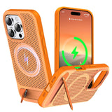 ZHOGTNEG for Magnetic Heat Dissipatio case for iPhone 16 Pro Max, for MagSafe, Cooling Drop Protection, Adjustable Metal Kicksta