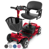 Vive 4 Wheel Mobility Scooter - Electric Powered Wheelchair Device - Compact Heavy Duty Mobile for Travel, Adults, Elderly - Lon