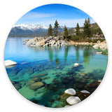 Round Mouse Pad, Lake Tahoe Customized Premium-Textured Mouse Mat, Washable Mousepads with Non-Slip Rubber Base Small Mousepad,