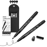 KEMYR 4 Micro Fine liner Drawing Art Pens Calligraphy Pens: XS-L Size Black Art supplies Waterproof Archival Black Ink Markers F