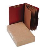 ACCO 16038 ACCO Pressboard 25Point Classification Folder, Lgl, 8Section, Earth Red, 10/Bx