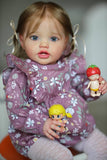 iCradle Handmade 24 Inch Realistic Girl Toddler Reborn Doll Weighted Soft Vinyl Silicone Reborn Baby Doll Lifelike Newborn Baby