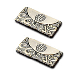 ACFELT Antique Style Bronze Recessed Pulls,Vintage Recessed Door Handle,Kitchen Hardware Cabinet Handles Drawer Handles (2, Bron