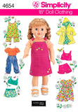 Simplicity 4654 Summer Baby Doll Clothes Sewing Pattern for Baby Girl by Elaine Heigl Designs, Size 18