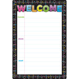Ashley Productions Smart Poly Chart Chalk Dots Welcome, 13 x 19