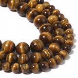 Yochus 60pcs Yellow Tiger Eye Beads