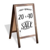 Ilyapa Wooden AFrame Whiteboard Sign 40 x 20 inch Magnetic Dry Erase Sidewalk Menu Board Sturdy Freestanding Rustic Barnwoo