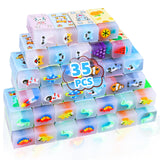 35 Pcs Pencil Erasers Bulk, Back to School Supplies for Kids, Office & School Eraser, Cute Erasers for Pencils, Classroom Prize,