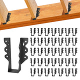 36 Pcs 2x 6 Joist Hanger,Q235B Steel Face Mount Joist Hangers,Black Powder Coated Hurricane Ties for Rafter, Rafter Brackets for
