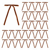 Meseey 30 Pcs Copper Velvet Christmas Bows 5 x 7 Inch Rustic Vintage Wedding Velvet Ribbon Gift Bows for Tree Wreath Garland Hom
