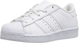 adidas Originals unisex child Superstar Sneaker, White/White/White, 2.5 Little Kid US