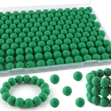 Kovict 145pcs Silicone Beads, 15mm Silicone Beads for Keychain Making, Pens Bracelet Necklace DIY Crafts(Christmas Green)