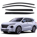 ZZDSNJ Tape-On Rain Guards 4-Piece for 2019-2023 Hyundai Santa Fe Windows Visor Rain Guard Shield Shade Smoke