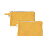 Simple Ecology Organic Cotton Canvas Zipper Toiletry, Cosmetic, Travel, Pencil Pouch - Yellow