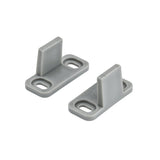 National Hardware N187-094 V1072 Sliding Door Hardware Double Floor Guide in Grey