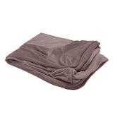 Furhaven Replacement Dog Bed Cover Faux Fur & Velvet Sofa-Style, Machine Washable - Driftwood Brown, Large