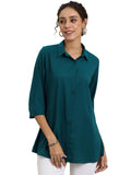 Libas Women'S Viscose Rayon Regular Tunic Shirt (58204_Rama