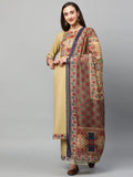 Anni Designer Women'S Cotton Straight Kurta With Palazzo & Dupatta (Reema Beige_Xxl_Beige_Xx-Large),Beige,2XL,Cotton,Straight,Dupatta