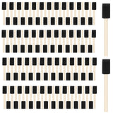 120 Pcs Foam Brush,1Foam Paint Brushes, Wood Handle Sponge Paint Brush, Foam Brushes for Painting for Staining, Varnishes, a