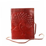 Purpledip Leather Journal Rain Dance: Handmade Travel Diary Vintage Notebook (11297)