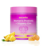 BAKAKOUL Feminine Probiotics Gummies for Women, Vaginal Probiotics with Slippery Elm,Prebiotics & Probiotics Supports pH Balance