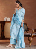 Libas Women'S Cotton Kurta Set (36905 Blue M