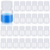 Tatuo 24 Pcs 1 oz 30ml Pill Bottle Sample Bottles Polypropylene Wide Mouth Reagent Container Plastic with Screw Caps Translucent