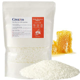 Crenovo White Beeswax Pellets 2 LB, 100% Pure Natural Quadruple Filtered Beeswax for Candle Making, DIY Lip Balm and Skin Care,