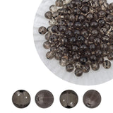 PAMIR TONG 400pcs 8mm Round Glass Beads for Bracelet-Transparent Gray Pretty Smooth Loose Beads for Necklace-Earring-Jewelry Mak