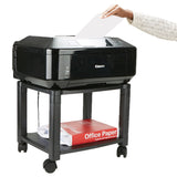 Mind Reader Printer Cart, 17.25L x 13.5W x 14.25H, Black