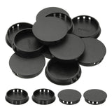 PATIKIL Plastic Hole Plugs, 34 Pcs 2(50mm) Plastic Plugs Screw Hole Plug Snap Desk Grommet Buckle Knockout Locking Plugs Furnitu