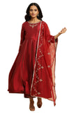 W for Woman Kurta, Straight Pant & Dupatta_23AUWS10267-220298_S