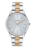 Timex Analog Watch For Man With Blue Round Dial & Multicolor Stainless Steel Bracelet Band Water Resistant Men'S Wrist Watches -