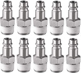 Prevost ERP 076251 (10 Pack) 1/4 Thread Male NPT 3/8 Body Size High Flow Safety Air Plug