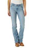 Wrangler Womens Willow Mid Rise Performance Waist Boot Cut Ultimate Riding Jean Light Wash 11-32-New