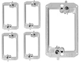 BestMounts - 5 Pack Low Voltage Mounting Brackets 1 Gang for Drywall Outlet Cable Pass Through Wall Plates - Cable Wall Plate Br