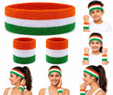 Lai Lai Independence Day Band Tiranga Indian Wrist Band Tricolor Bracelet And Tricolour Indian Print Head Band Independence Day