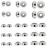 30 PCS Stopper Beads for Bracelets, Adjustable Stainless Steel Slider Beads for Jewelry Making, 7mm 8mm 10mm Stopper Bead for Br