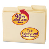 Smead SuperTab Folders,Letter,1/3 Cut Tab,2Ply,11pt,100/BX,Manila