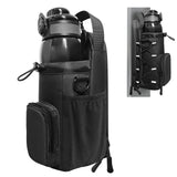 Magnetic Gym Bag for Men and Women, Magnetic Water Bottle Holder for Gym, Small Gym Bag, Gym Gifts for Women and Men (Black,