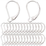 SUNNYCLUE 1 Box 40Pcs 925 Sterling Silver Plated Leverback Earring Findings French Leverback Earring Hooks Lever Back Earwire Le