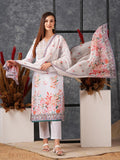 Anni Designer Women'S Cotton Blend Straight Printed Kurta With Pant & Dupatta (Try Cream_Xxl_Cream_Xx-Large),Cream,2XL,,,
