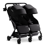 Mompush Lithe Double Stroller, Lightweight Side by Side Stroller for Newborn and Toddler, Easy Fold, Spacious Seats with Recline