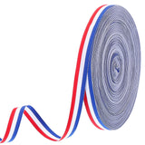 PATIKIL 5/8 Red White Blue Striped Grosgrain Ribbon, 55 Yard Polyester Fabric Stripe Craft Ribbon Double Faced Design for Bow Gi