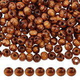 OLYCRAFT 360Pcs 6mm Natural Wood Beads with 2mm Hole Wooden Loose Beads Round Wood Bead Small Burlywood Loose Spacer Bead for Br