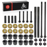 Front Arm Bushing Dust Cover Seal Caps Bolts & NUT Shaft Collars Upper Lower Rebuild kit For YAMAHA Banshee 350 YFZ 350 450 Rapt
