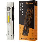 Flat Flashlights Rechargeable Small Tactical Flashlight with Clip,Stainless Steel EDC Led Light with Digital Display,880 Lumen P
