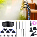 360 Adjustable Drip Irrigation System - 20FT Garden Watering System with 5 Nozzles, Garden Irrigation System, Greenhouse Accesso